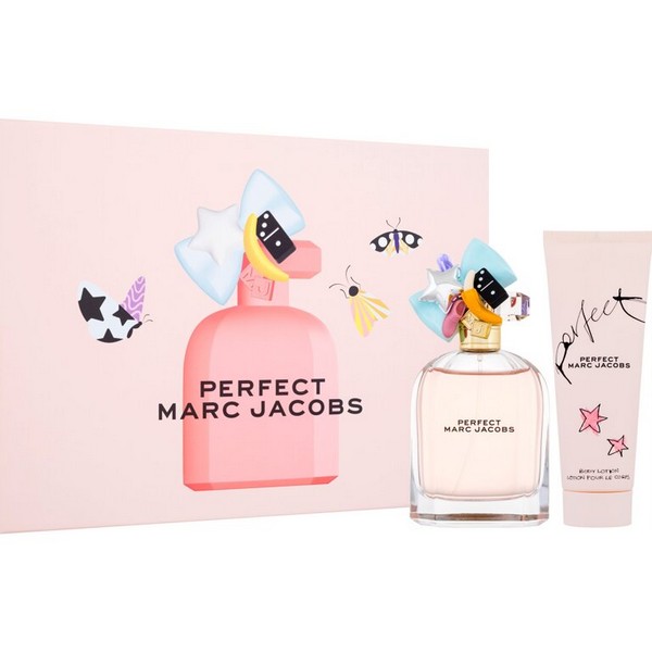 Marc Jacobs Perfect zestaw: woda perfumowana damska, 100 ml + mleczko do ciała, 75 ml + woda perfumowana damska, 10 ml