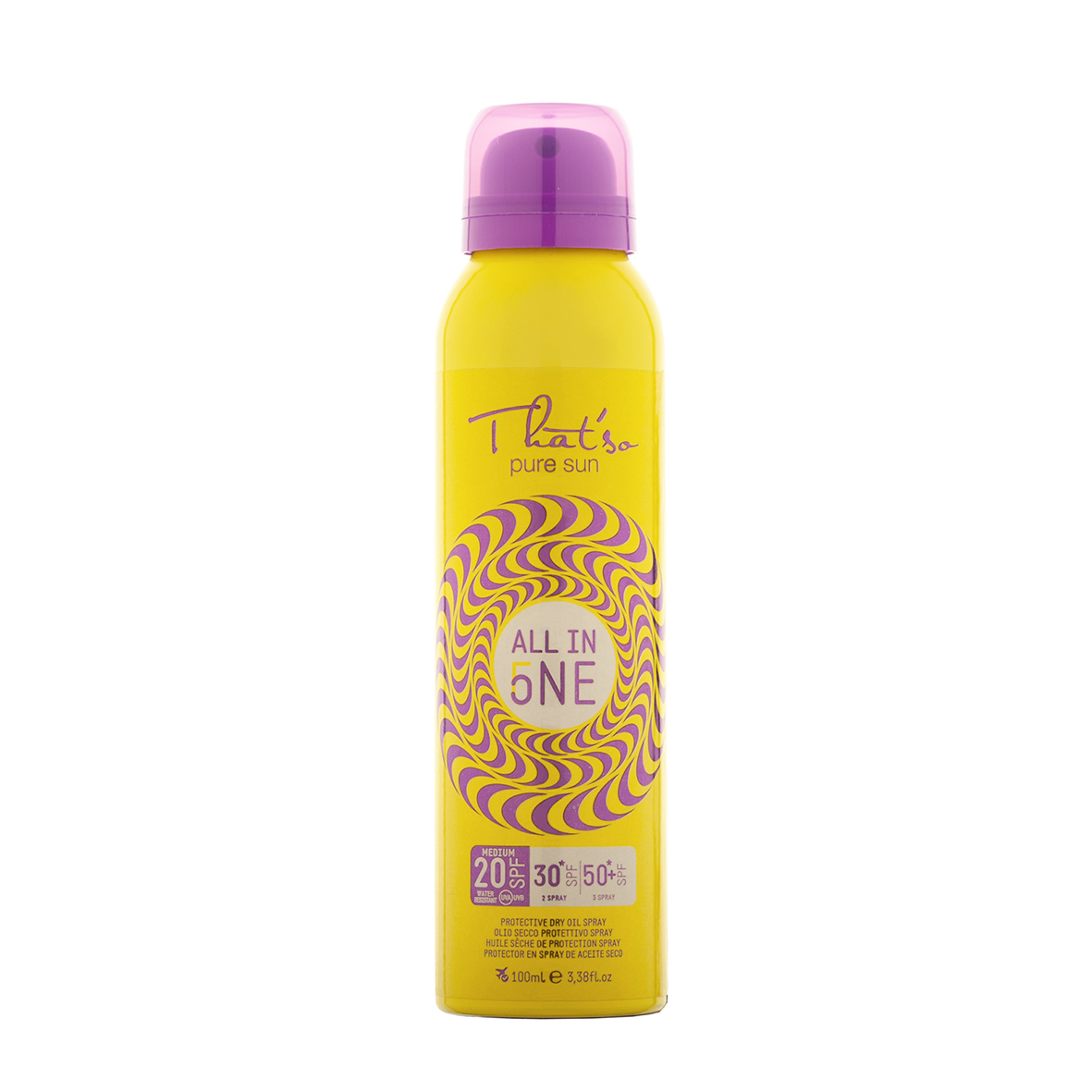 That’so All in one suchy olejek w sprayu do opalania SPF 20/30*/50+*, 100 ml