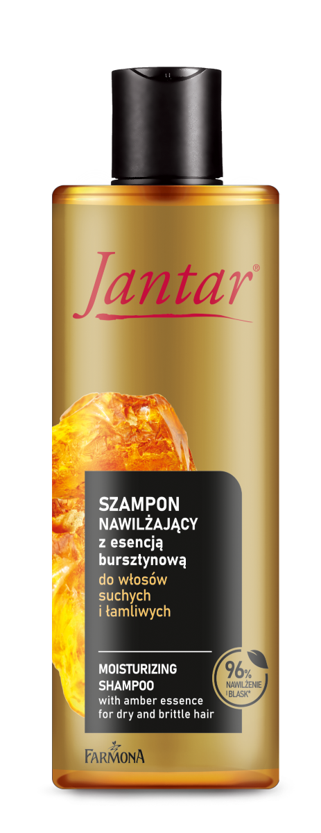Jantar Bursztynowe Nawilżenie nawilżający szampon z esencją bursztynową do włosów suchych i łamliwych, 300 ml