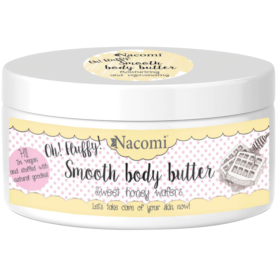 Nacomi Smooth Body Butter lekkie masło do ciała o zapachu miodowych gofrów, 100 g