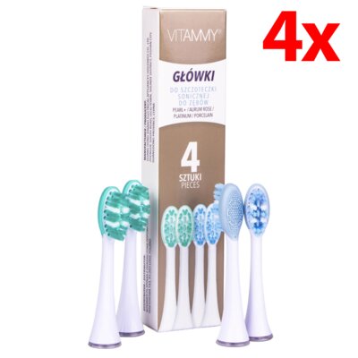 Oryginalna końcówka do szczoteczki VITAMMY TOW009215 (4 szt.) (Dokładne czyszczenie)