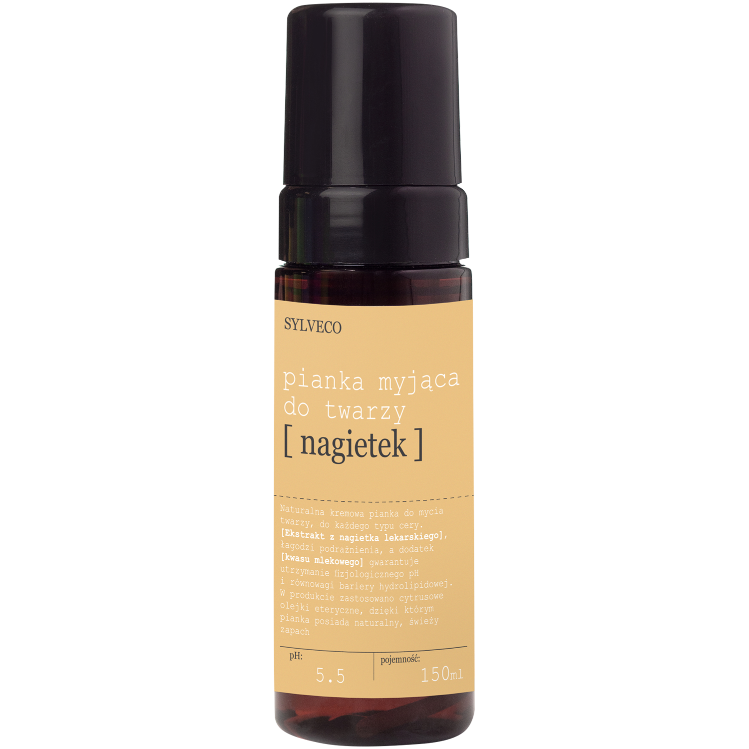 Sylveco nagietkowa pianka myjąca do twarzy, 150 ml