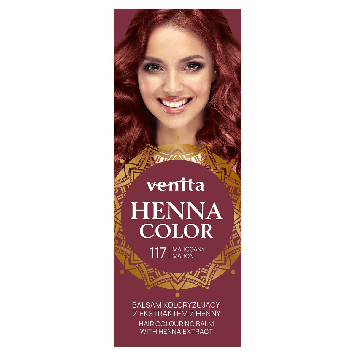 Venita Henna Color balsam koloryzujący do włosów 117 mahoń, 75 ml