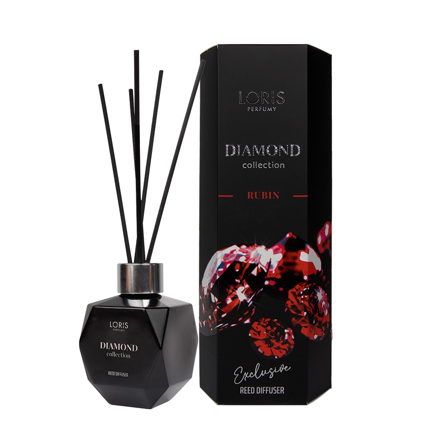 Loris Diamond Exclusive  dyfuzor zapachowy z patyczkami Rubin, 110 ml