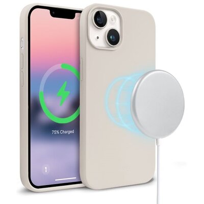 Etui CRONG Color Cover Magnetic Magsafe do Apple iPhone 14 Plus Kamienny beż