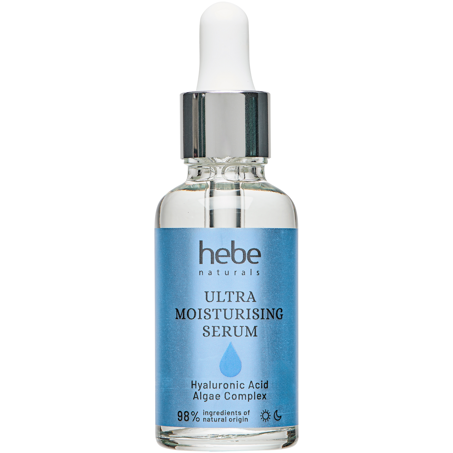 Hebe Naturals Ultra Moisturising Serum ultra nawilżające serum z kwasem hialuronowym do twarzy, 30 ml