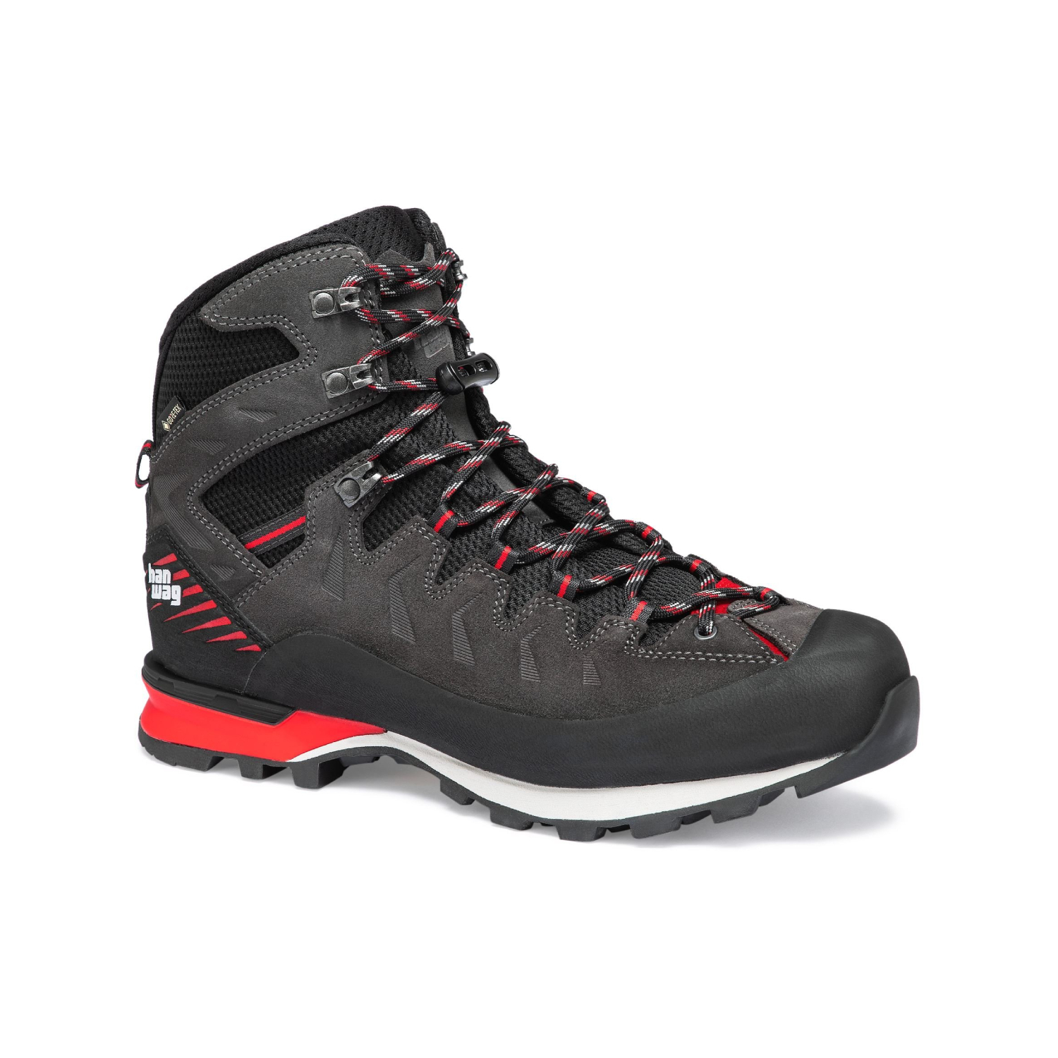 Męskie buty pod półautomaty Hanwag  Makra Pro GTX asphalt/red - 11