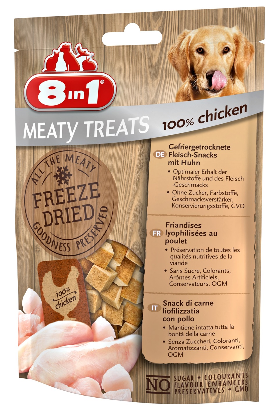 8IN1 Mięsne liofilizowane Meaty Treats kurczak 50 g