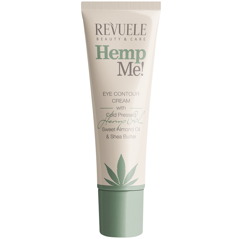Revuele Hemp Me! krem pod oczy z masłem shea i olejem ze słodkich migdałów, 35 ml