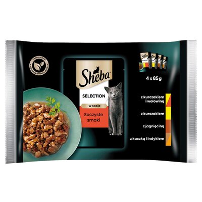 Karma dla kota SHEBA Selection In Sauce Soczyste Smaki (4 x 85 g)