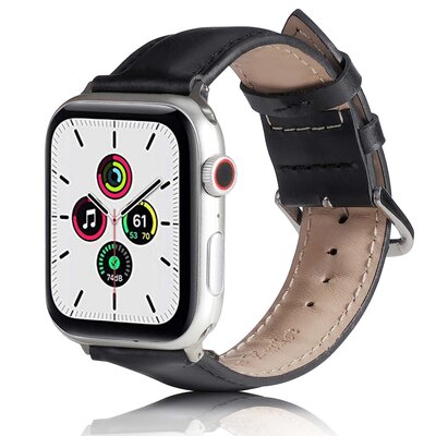 Pasek BELINE Leather do Apple Watch 2/3/4/5/6/7/SE/SE 2 do koperty 38/40/41mm Czarny