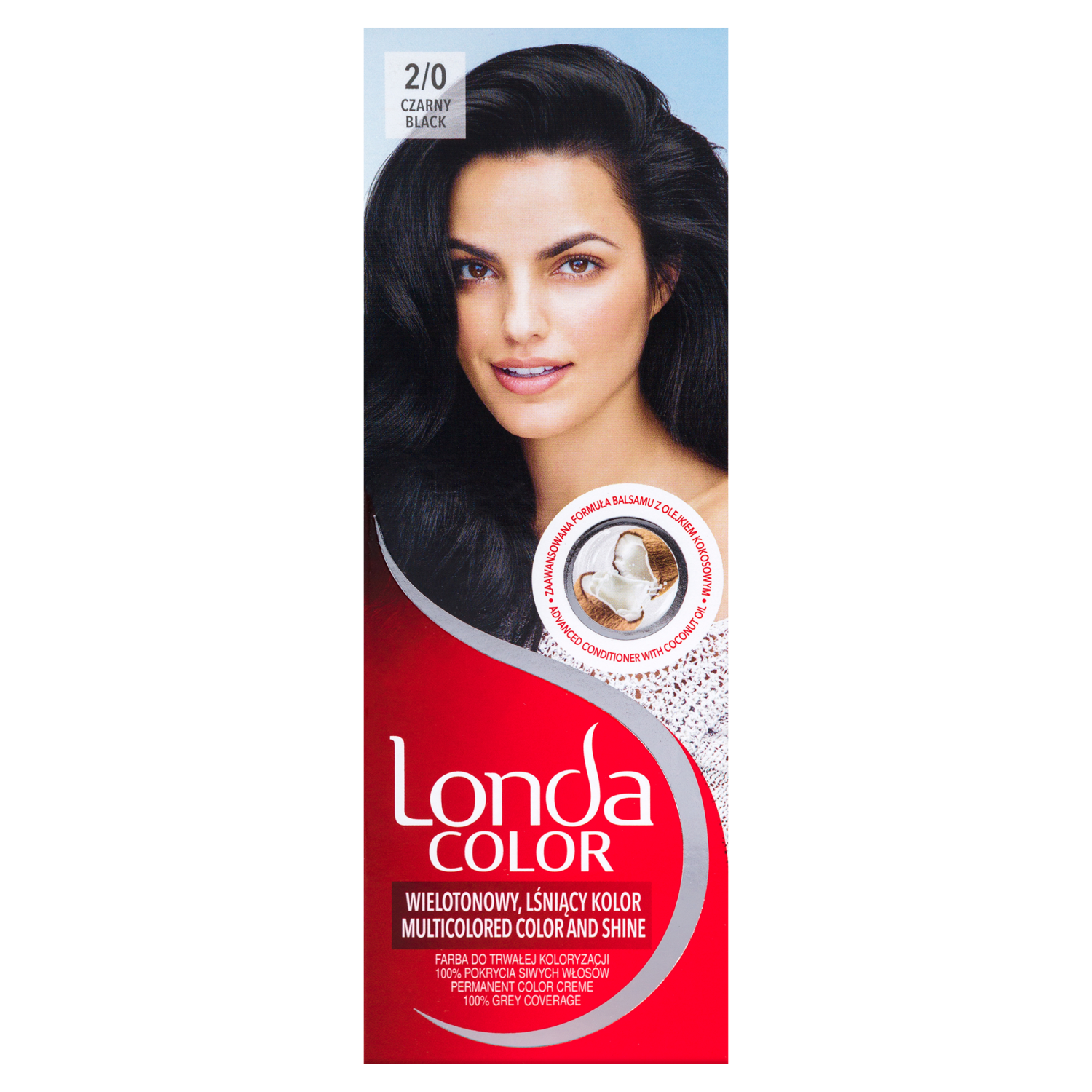 Londa Color kremowa farba do włosów 2/0 czarny, 1 opak.