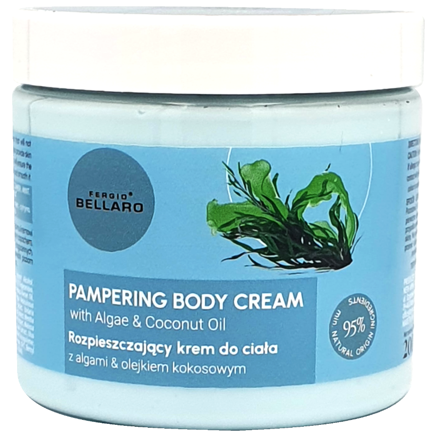 Fergio Bellaro Skin Food rozpieszczający krem do ciała z algami i olejkiem kokosowym, 200 ml