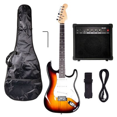 Zestaw gitarowy NN Eg Set Sunburst + Wzmacniacz + Etui