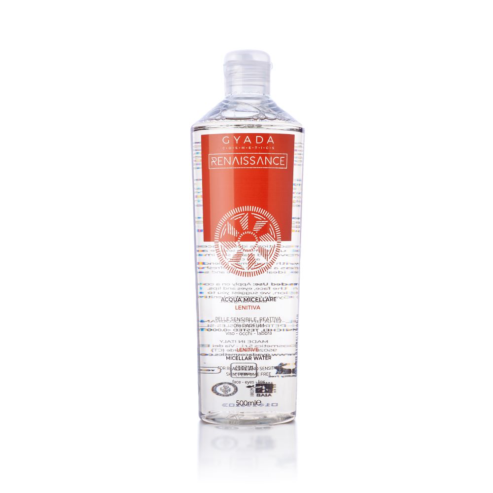 Gyada Renaissance Line delikatny płyn micelarny z aloesem do oczyszczania i demakijażu twarzy, 500 ml