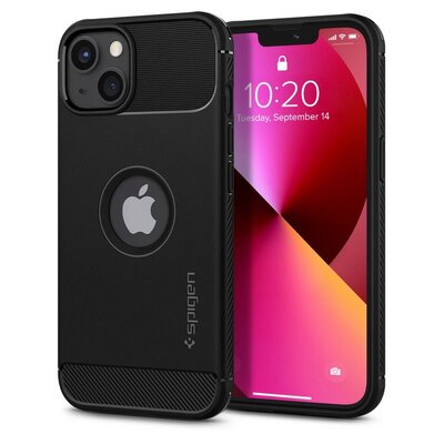 Etui SPIGEN Rugged Armor do Apple iPhone 13 Czarny matowy
