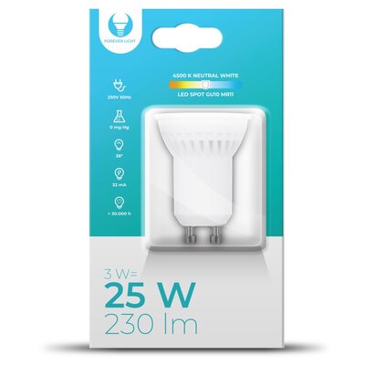 Żarówka LED FOREVER LIGHT RTV003589 3W GU10