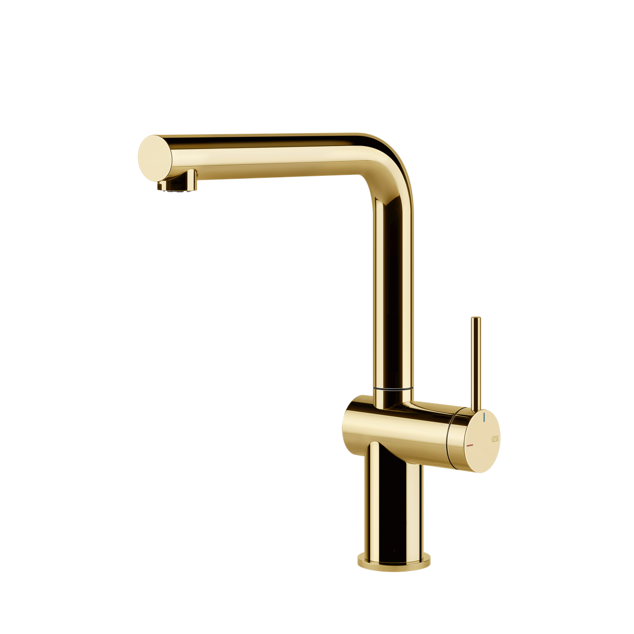 Gessi - Bateria kuchenna Inedito obrotowa wylewka 60431 Złota PVD