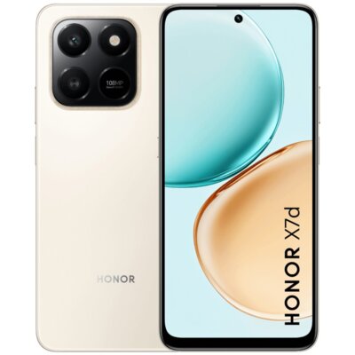 Smartfon HONOR X7d 6/128GB 6.77" 120Hz Złoty