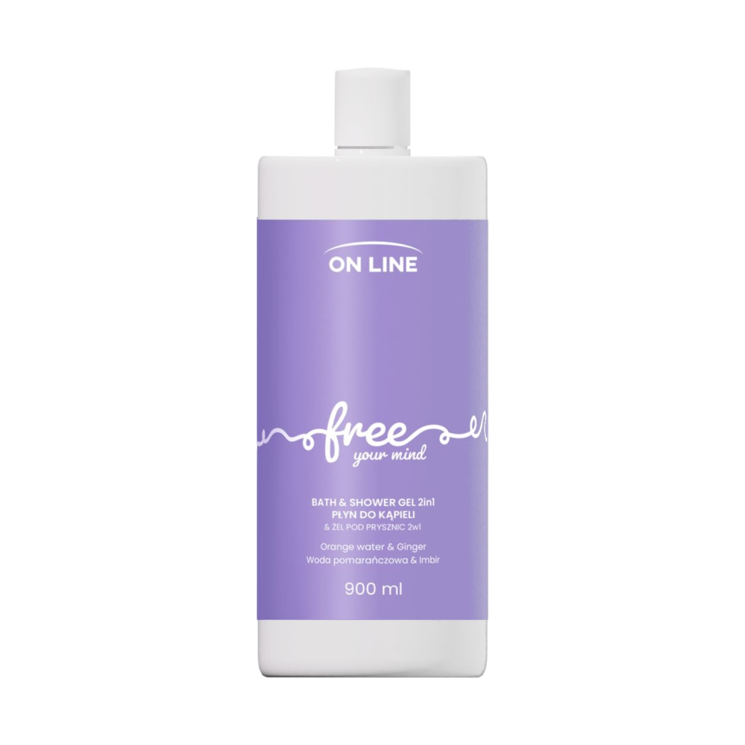 On Line Free Your Mind żel pod prysznic i płyn do kąpieli, 900 ml