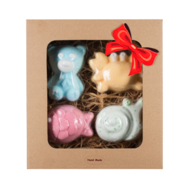 Green Garden zestaw: naturalne kule odprężające dla dzieci do kąpieli, 4 szt./1 opak.