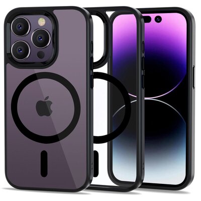 Etui TECH-PROTECT MagMat MagSafe do Apple iPhone 14 Pro Max Czarno-Przezroczysty