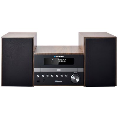 Wieża BLAUPUNKT MS46BT Ciemne drewno/Czarna, Odtw.CD/-R/-RW, BT, Tuner FM z cyfrową syntezą PLL, Wejście USB