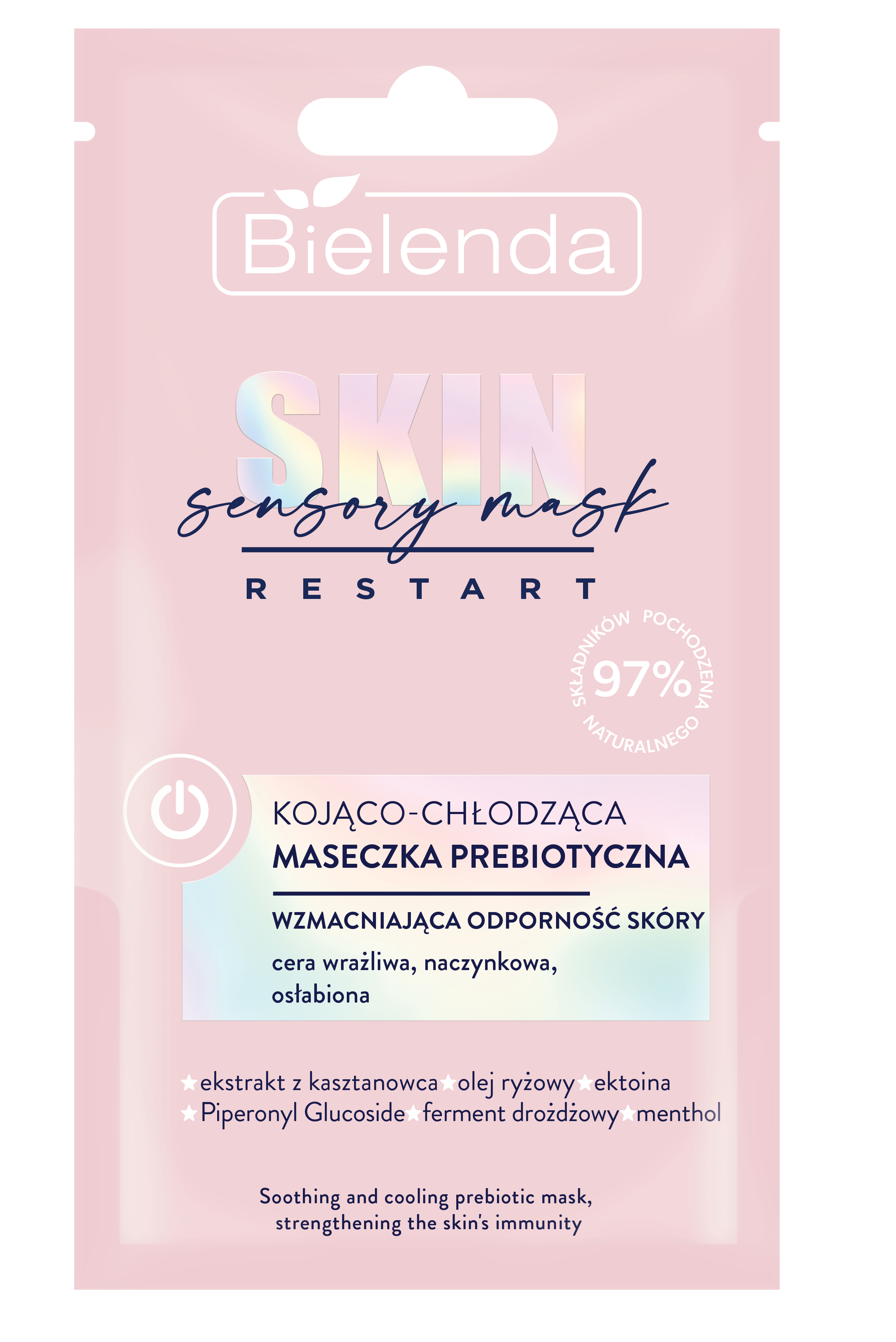 Bielenda Skin Restart Sensory Mask kojąco-chłodząca maseczka prebiotyczna, 8 g