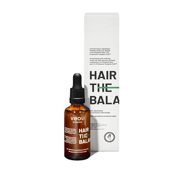 Veoli Botanica Hair The Balance normalizująco-łagodząca wcierka wodna do skóry głowy, 50 ml