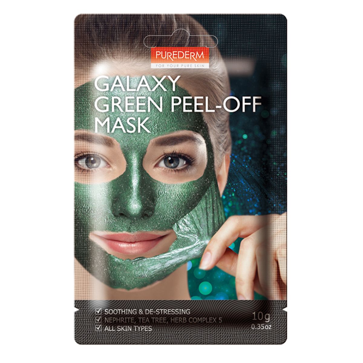 Purederm Diamentowy Blask maseczka do twarzy peel-off z nefrytem, 10 g