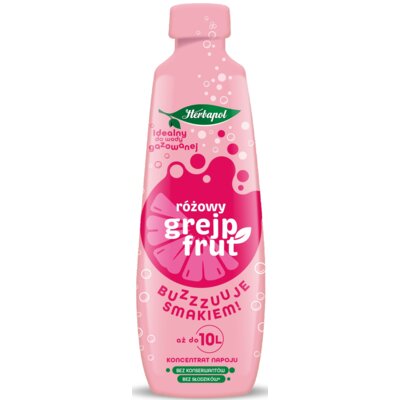 Koncentrat napoju HERBAPOL Różowy Grejpfrut 405 ml