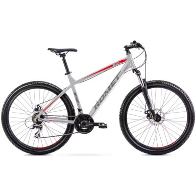 Rower górski MTB ROMET Rambler R7.1 U17 27.5 cala Srebrno-czerwono-grafitowy
