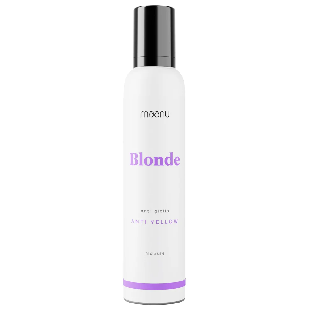 Maanu Blonde fioletowa pianka ochładzająca blond włosy, 250 ml