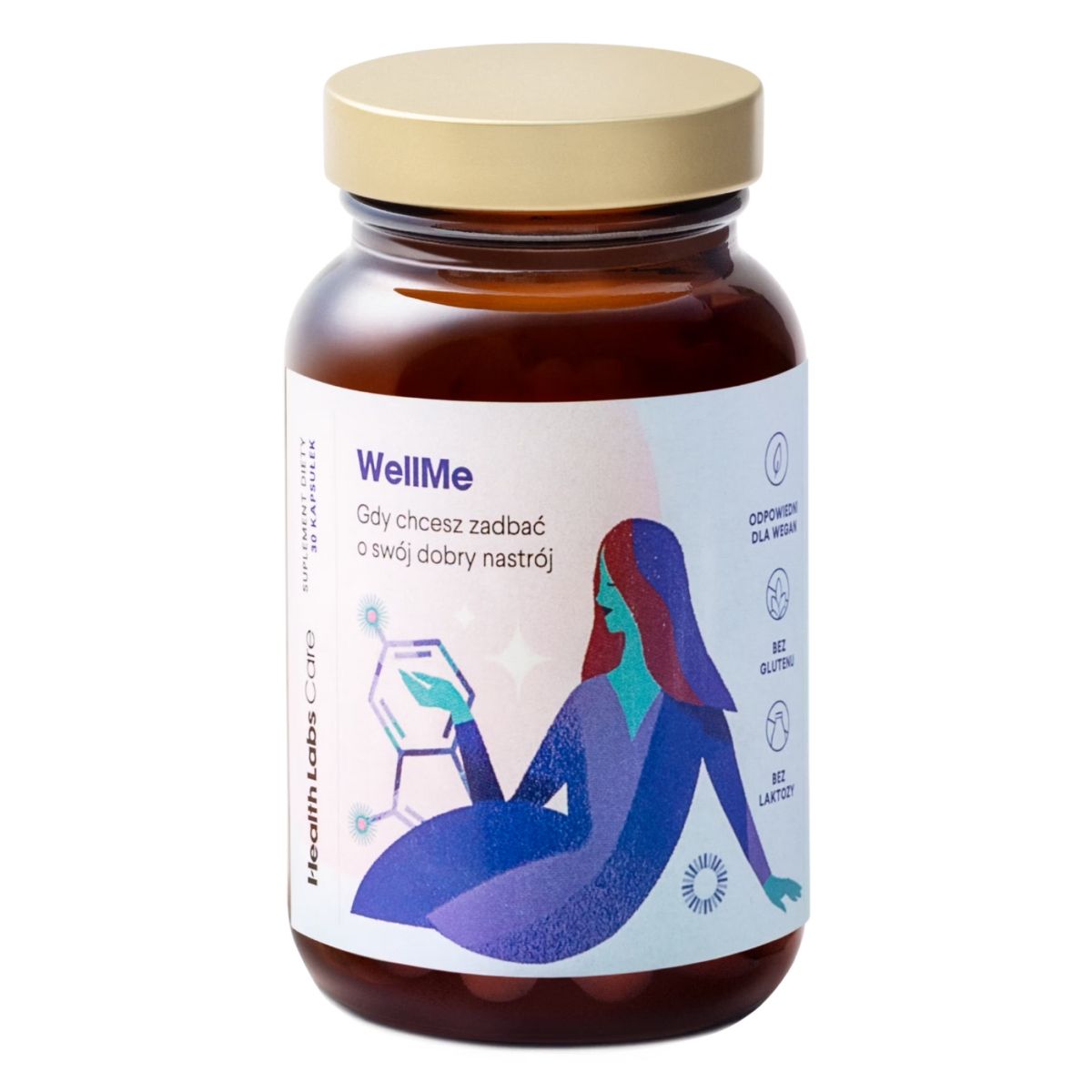 Health Labs Care WellMe suplement diety na dobry nastrój, 30 kaps./1 opak.