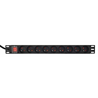 Listwa ENERGENIE EG-PDU-9F2F (2 m) Czarny