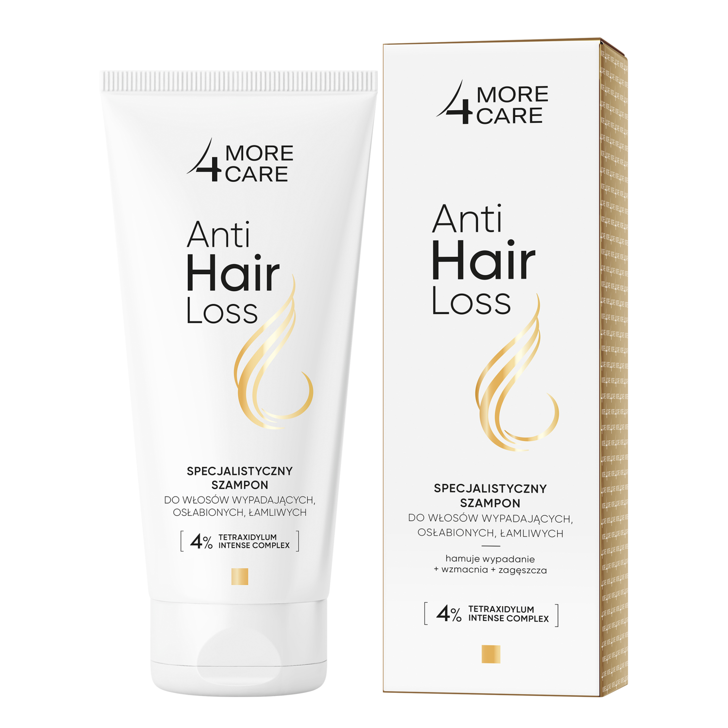 More4Care Anti Hair Loss szampon do włosów wypadających, osłabionych i łamliwych, 200 ml