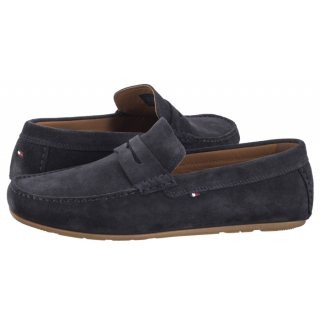 Mokasyny Tommy Hilfiger Casual Hilfiger Suede Driver Desert Sky FM0FM04998 DW5