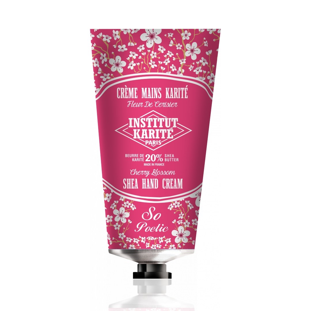 Institut Karite Cherry Blossom Light Shea Hand Cream krem do rąk z masłem Shea Kwiat Wiśni, 75 ml