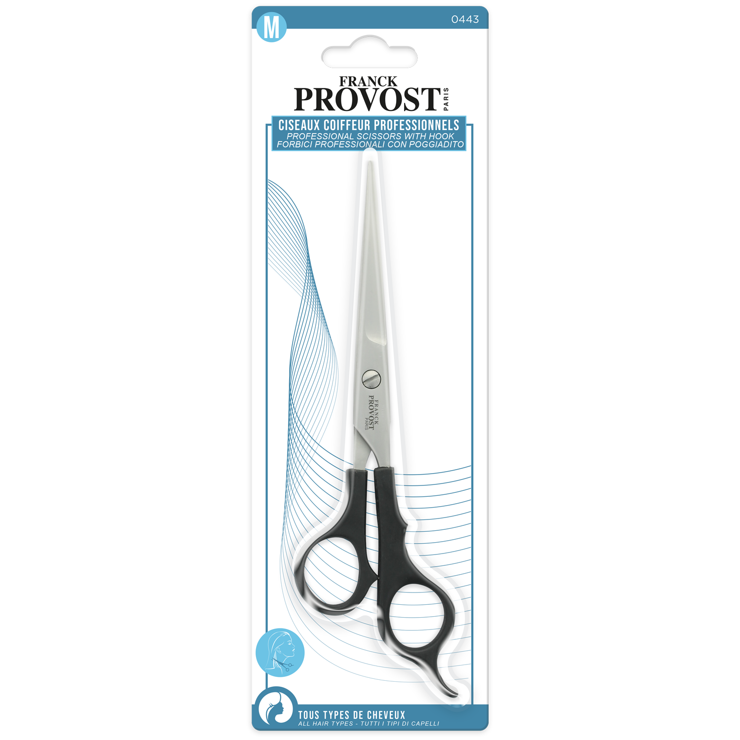 Franck Provost nożyczki fryzjerskie do włosów, 1 szt.