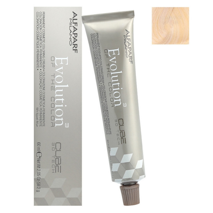 Alfaparf Evolution of the Color Cube trwała farba do włosów - kolor 11.32 super rozjaśniający złoty irise blond, 60 ml