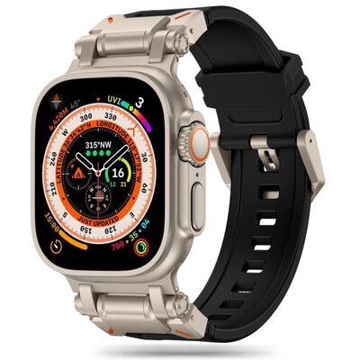 Pasek TECH-PROTECT Delta Pro do Apple Watch 6/7/8/9/10/SE/Ultra 1/2 (44/45/46/49mm) Czarny-tytanowy