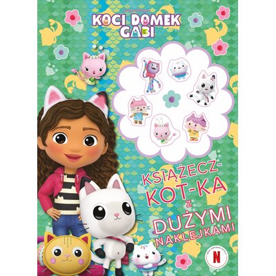 Kolorowanka Koci Domek Gabi Książecz-kot-ka z dużymi naklejkami