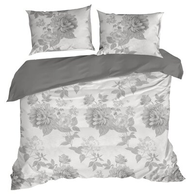 Pościel EUROFIRANY Sara 220 x 200 cm Biało-stalowy