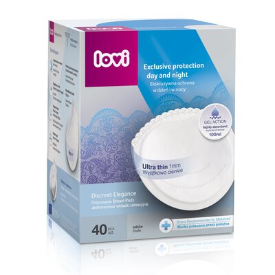 Wkładki laktacyjne LOVI Discreet Elegance 19/602 (40 sztuk)