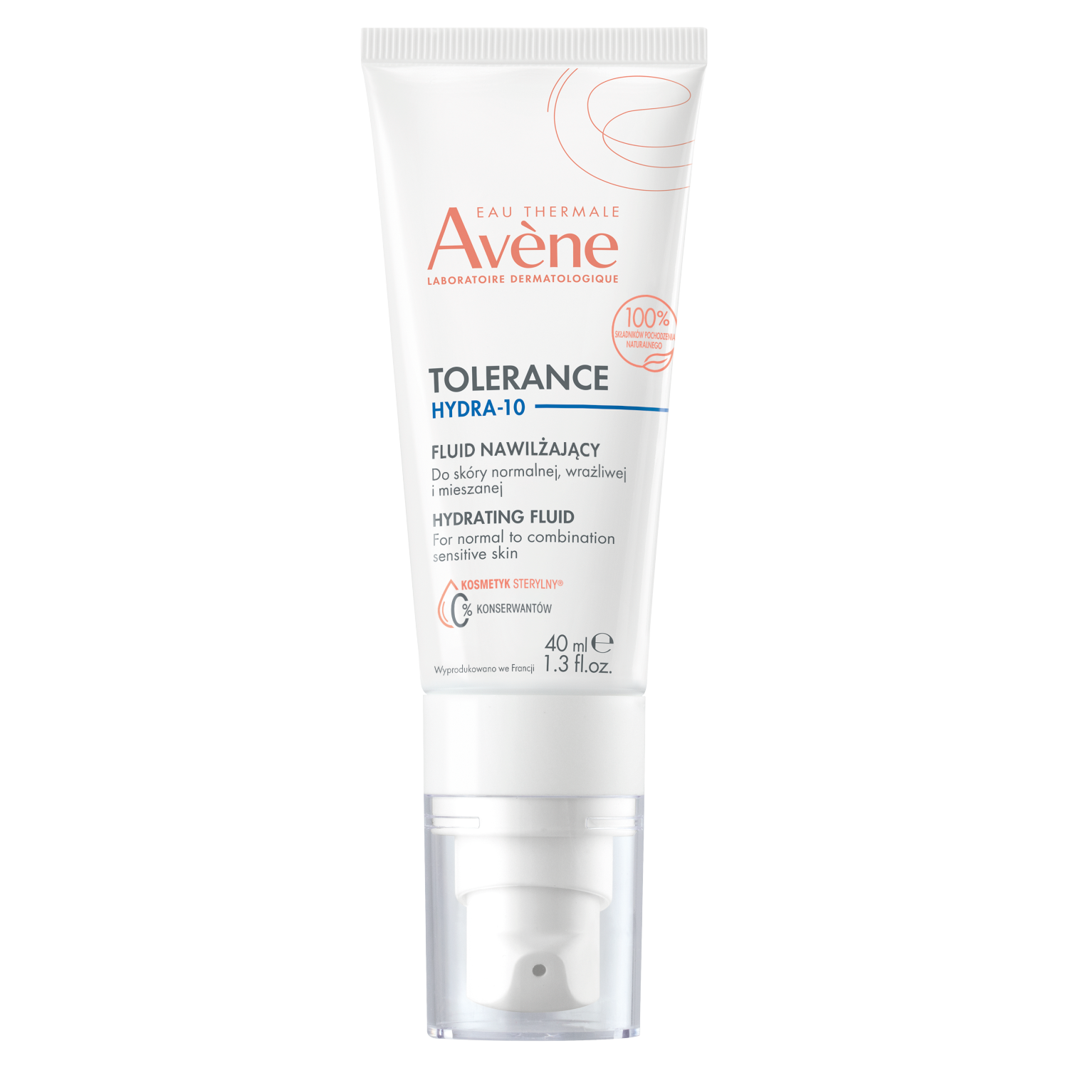 Avène Tolerance Hydra-10 fluid do twarzy, 40 ml