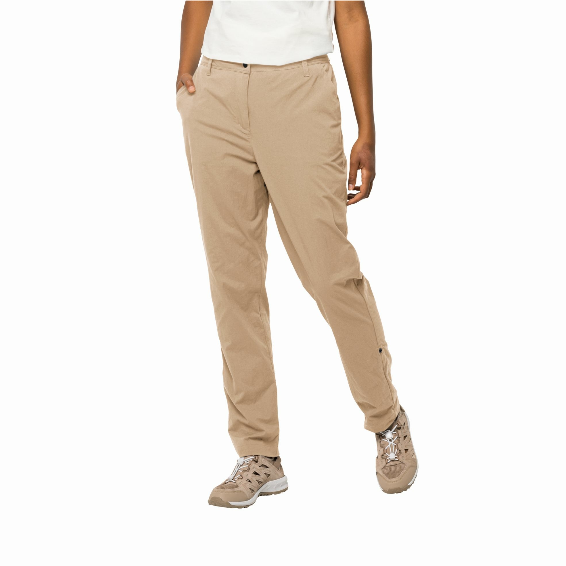 Damskie spodnie Jack Wolfskin DESERT ROLL UP PANTS W sand storm - 36