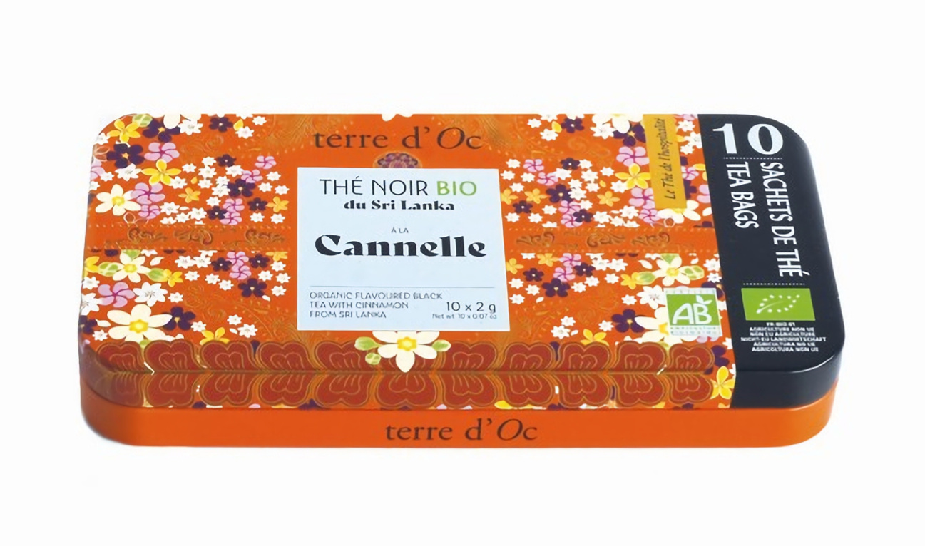 Terre d'Oc - Herbata czarna w torebkach 10 x 2 g Hospitality Cannelle