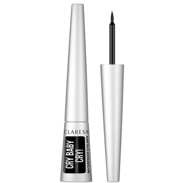 Claresa CRY BABY CRY! EYELINER wodoodporny eyeliner w płynie, 4 g