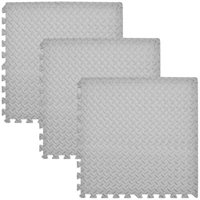 Mata piankowa HUMBI Puzzle 62 x 62 x 1 cm (3 elementy) Szary