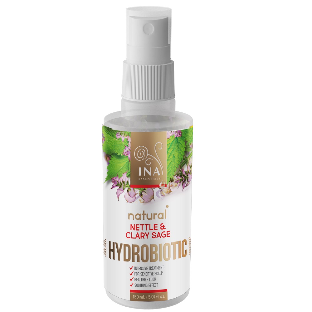 Ina Essentials Hydrobiotic do pielęgnacji włosów i skóry głowy intensywna pielęgnacja wypadających włosów Pokrzywa & Szałwia Muszkatołowa, 150 ml